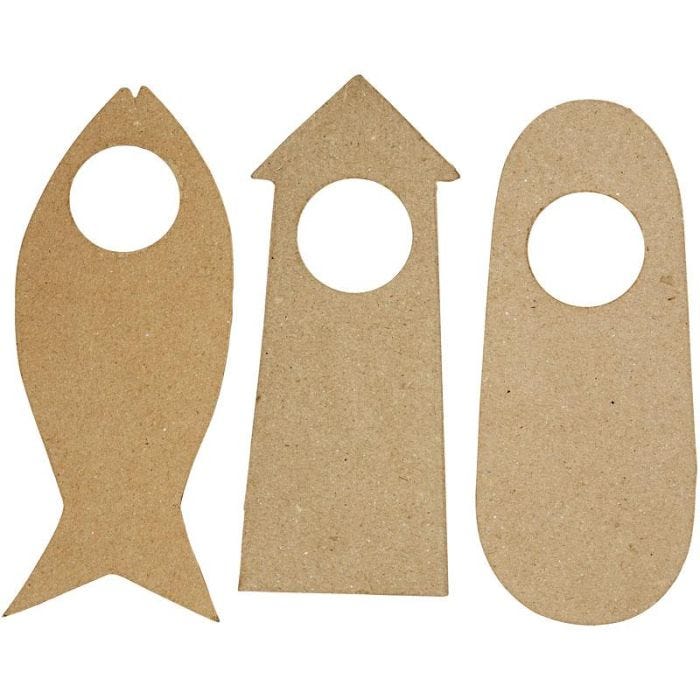 Deurhanger, afm 10x25 cm, 6stuk/ 1 doos