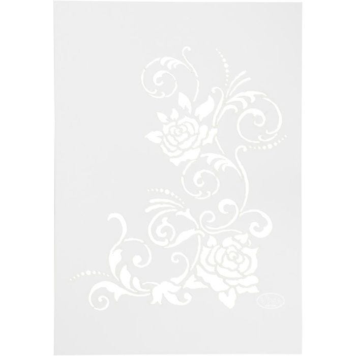 Flexibel sjabloon, bloemen, A4, vel 210x297 mm, 1 stuk