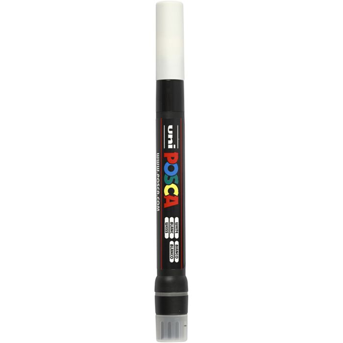 Posca Marker, PCF350, lijndikte 1-10 mm, kwast, wit, 1 stuk