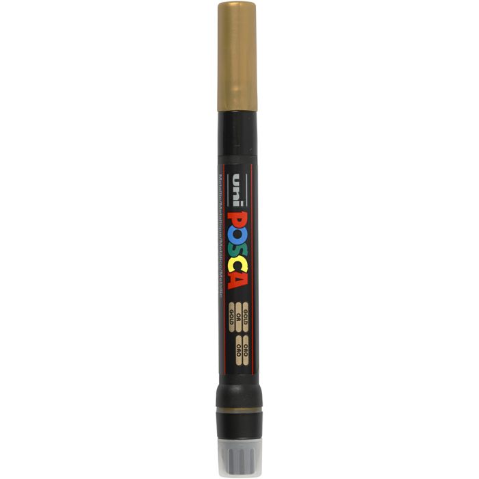 Posca Marker, PCF350, lijndikte 1-10 mm, kwast, goud, 1 stuk