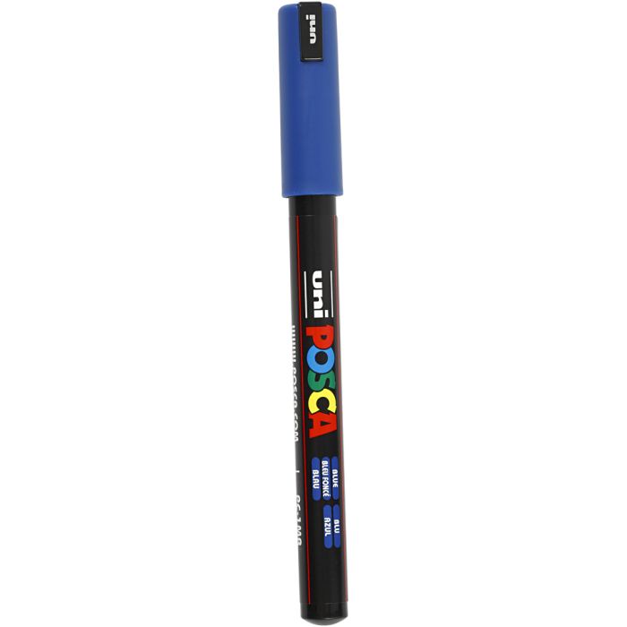 Posca Marker, PC-1MR, lijndikte 0,7 mm, extra-fijn, blauw, 1 stuk