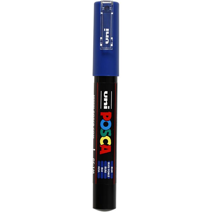Posca Marker, PC-1M, lijndikte 0,7 mm, extra-fijn, blauw, 1 stuk