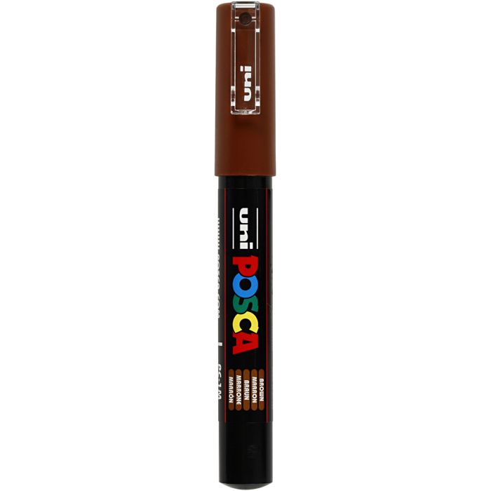 Posca Marker, PC-1M, lijndikte 0,7 mm, extra-fijn, bruin, 1 stuk