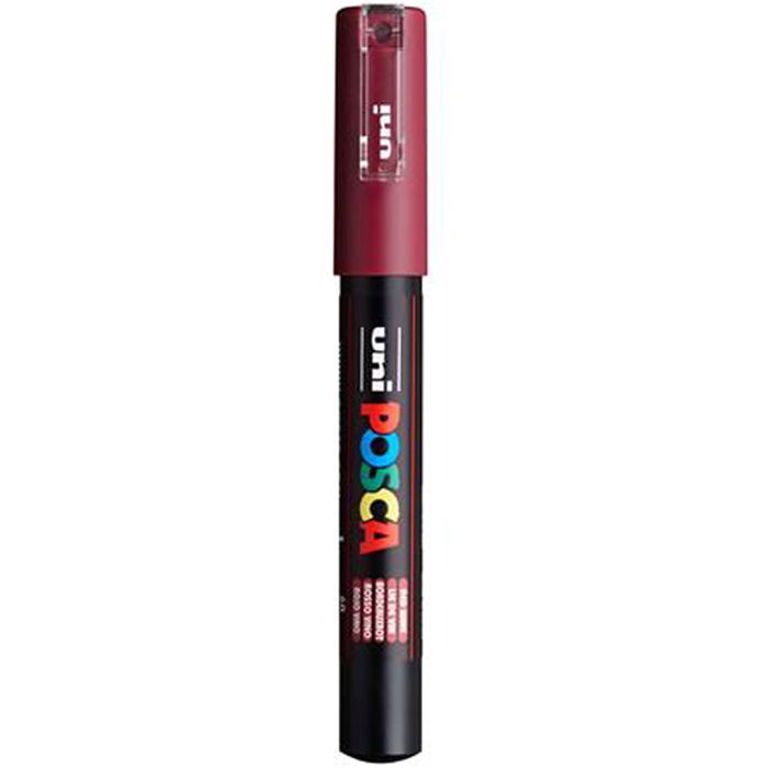 Posca Marker, afm PC-1M, lijndikte 0,7 mm, extra-fijn, red wine, 1 stuk