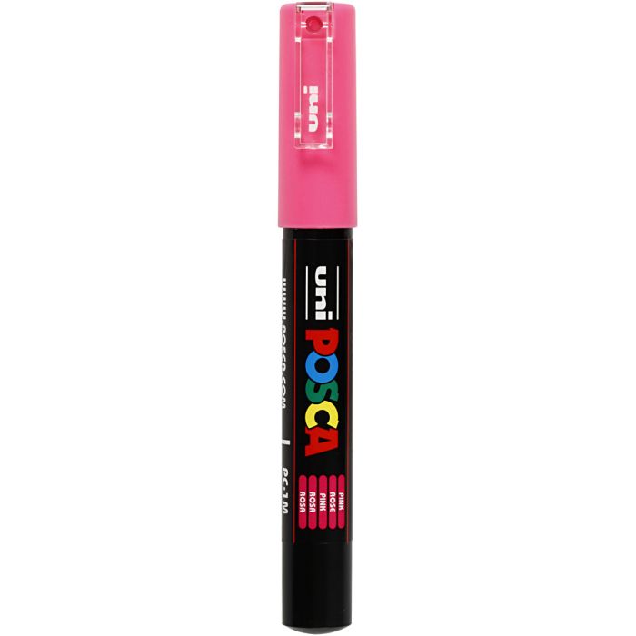 Posca Marker, PC-1M, lijndikte 0,7 mm, extra-fijn, roze, 1 stuk