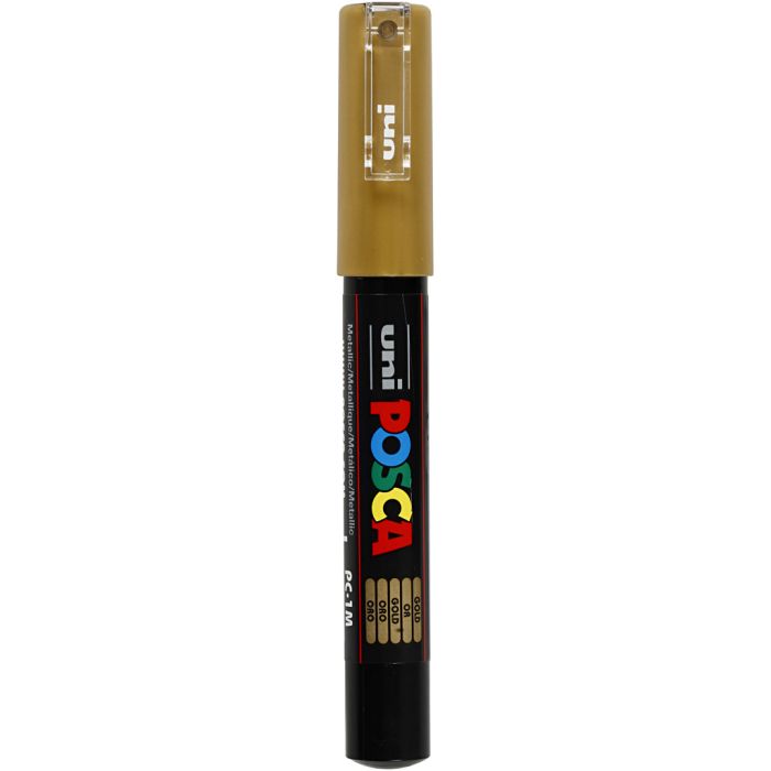 Posca Marker, PC-1M, lijndikte 0,7 mm, extra-fijn, goud, 1 stuk