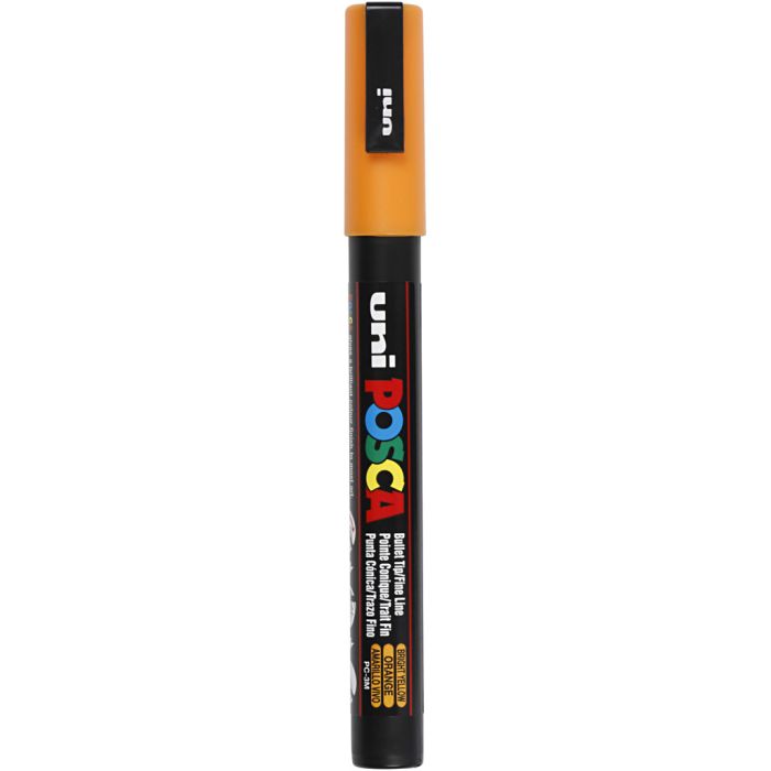 Posca Marker, PC-3M, lijndikte 0,9-1,3 mm, fijn, bright yellow, 1 stuk
