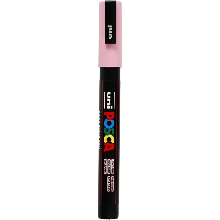 Posca Marker, PC-3M, lijndikte 0,9-1,3 mm, fijn, lichtroze, 1 stuk