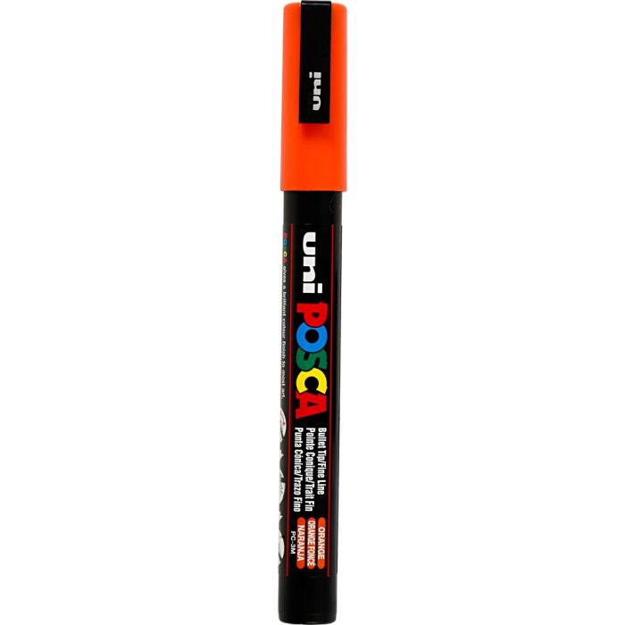 Posca Marker, afm PC-3M, lijndikte 0,9-1,3 mm, fijn, oranje, 1 stuk