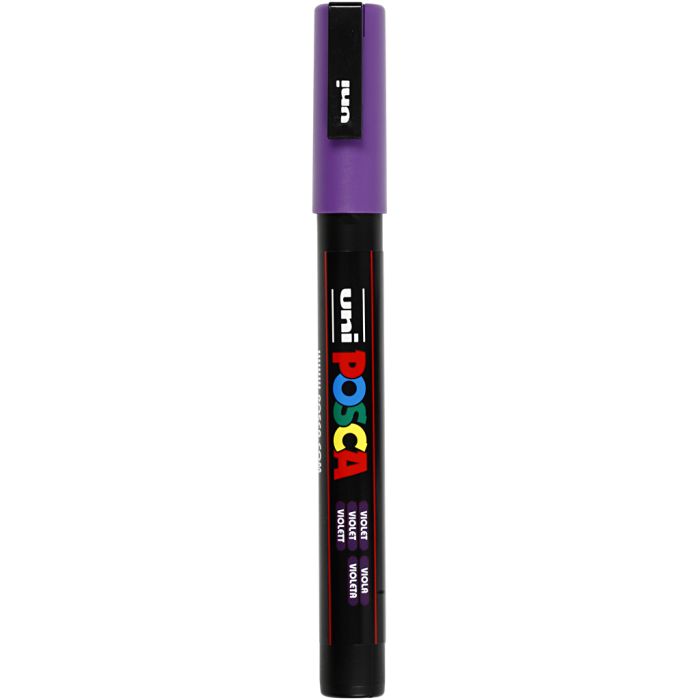Posca Marker, PC-3M, lijndikte 0,9-1,3 mm, fijn, violet, 1 stuk