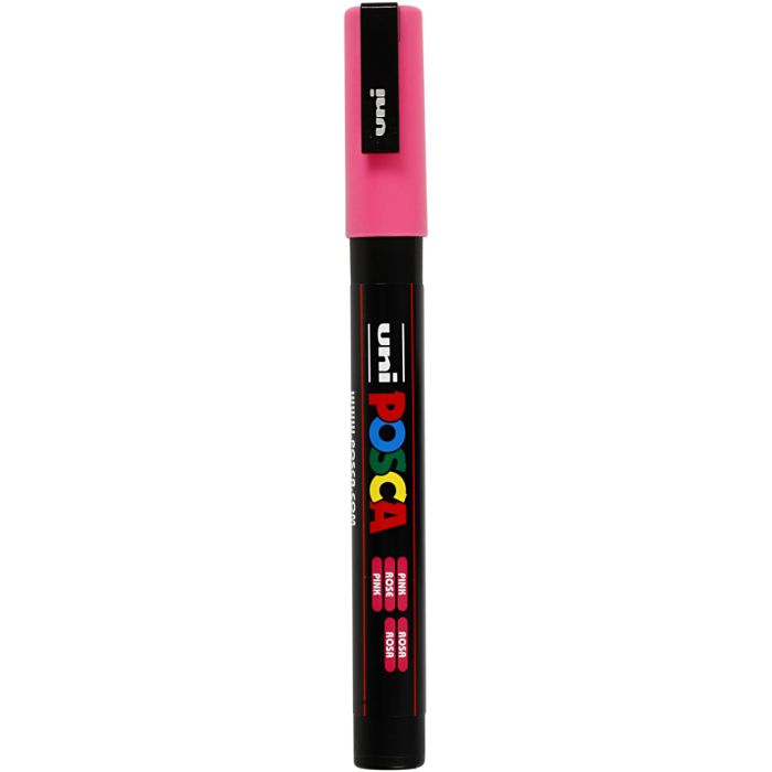 Posca Marker, afm PC-3M, lijndikte 0,9-1,3 mm, fijn, roze, 1 stuk