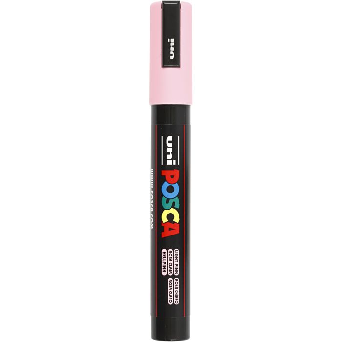 Posca Marker, PC-5M, lijndikte 2,5 mm, medium, lichtroze, 1 stuk