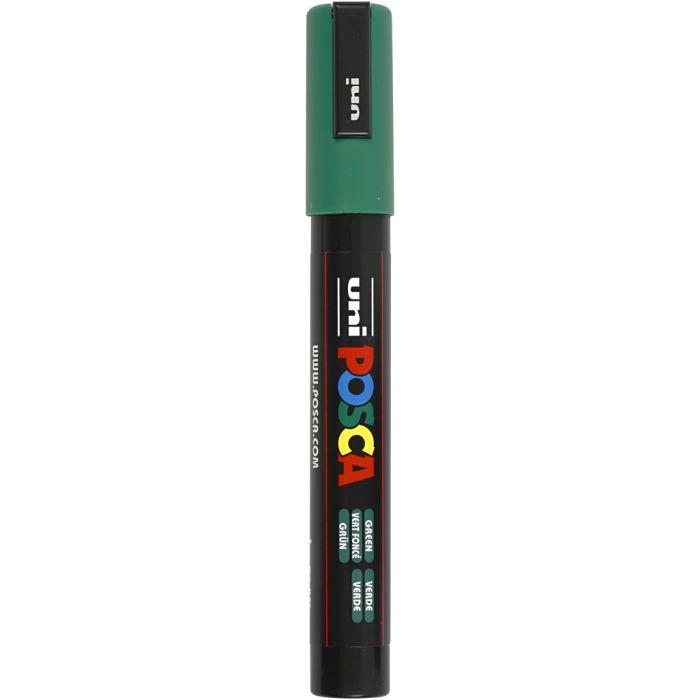 Posca Marker, PC-5M, lijndikte 2,5 mm, medium, groen, 1 stuk