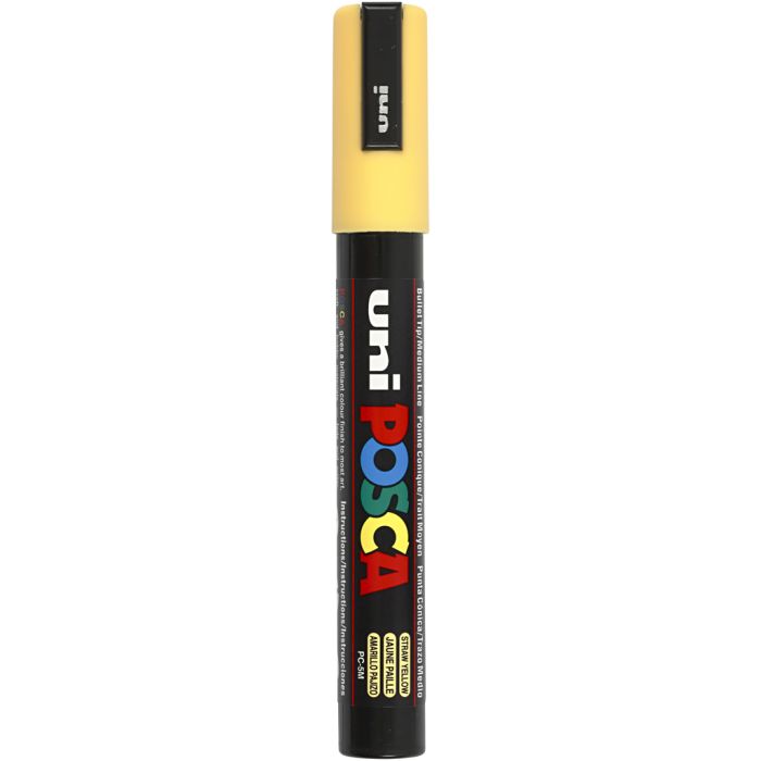 Posca Marker, PC-5M, lijndikte 2,5 mm, medium, straw yellow, 1 stuk