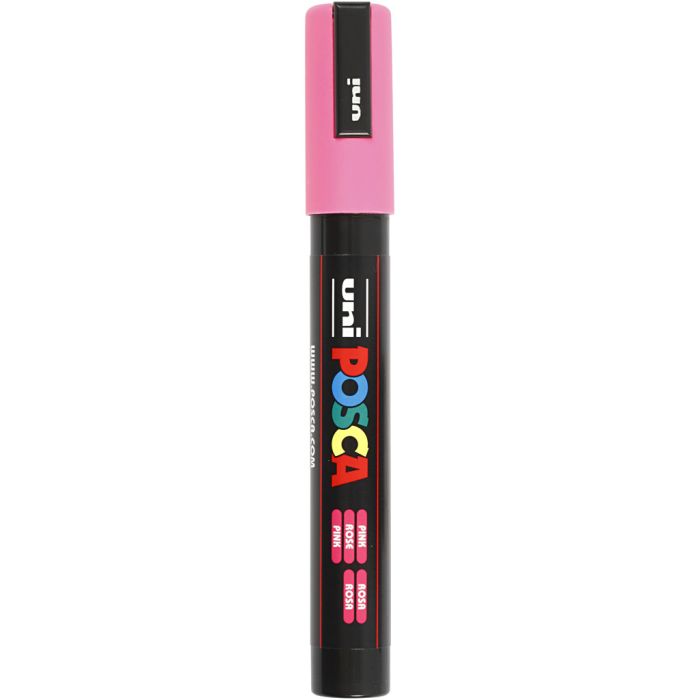 Posca Marker, PC-5M, lijndikte 2,5 mm, medium, roze, 1 stuk