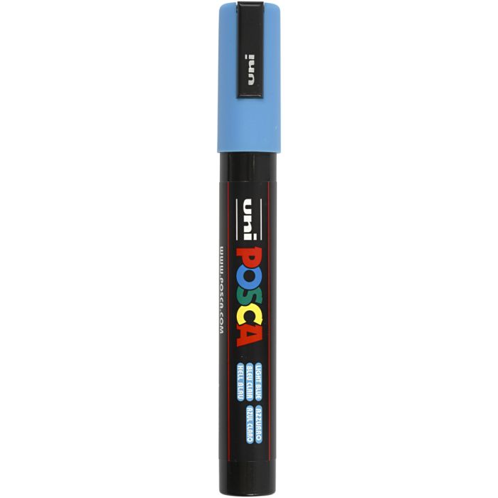 Posca Marker, PC-5M, lijndikte 2,5 mm, medium, lichtblauw, 1 stuk
