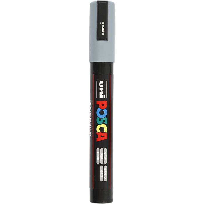 Posca Marker, PC-5M, lijndikte 2,5 mm, medium, grijs, 1 stuk