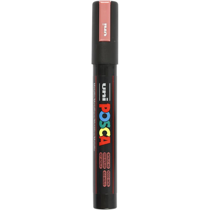 Posca Marker, PC-5M, lijndikte 2,5 mm, medium, rood metallic, 1 stuk
