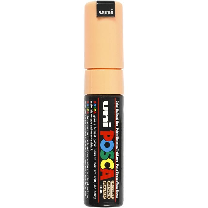 Posca Marker, PC-8K, lijndikte 8 mm, breed, pale orange, 1 stuk