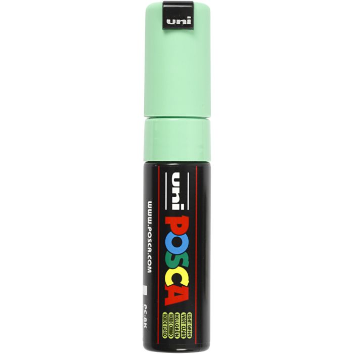 Posca Marker, afm PC-8K, lijndikte 8 mm, breed, lichtgroen, 1 stuk
