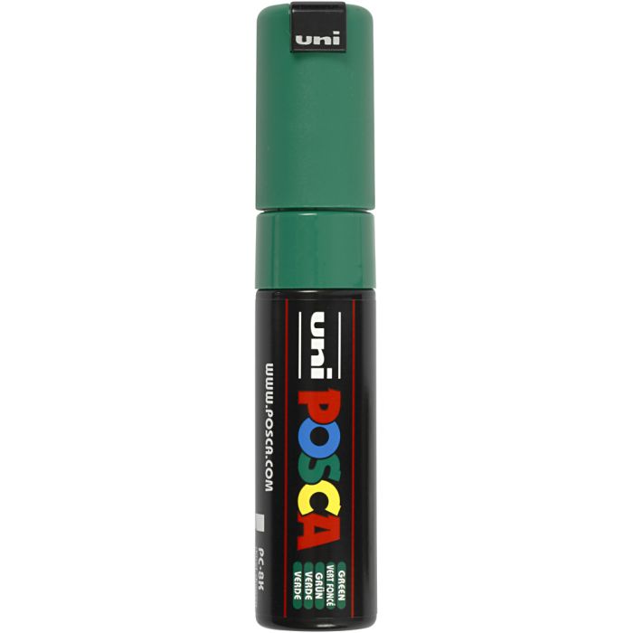 Posca Marker, PC-8K, lijndikte 8 mm, breed, groen, 1 stuk
