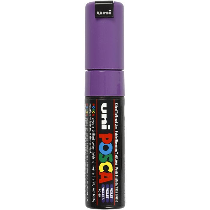 Posca Marker, PC-8K, lijndikte 8 mm, breed, violet, 1 stuk