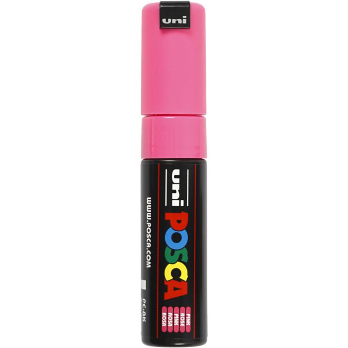 Posca Marker, PC-8K, lijndikte 8 mm, breed, roze, 1 stuk