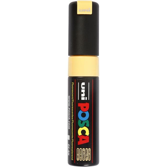 Posca Marker, PC-8K, lijndikte 8 mm, breed, fluo light orange, 1 stuk