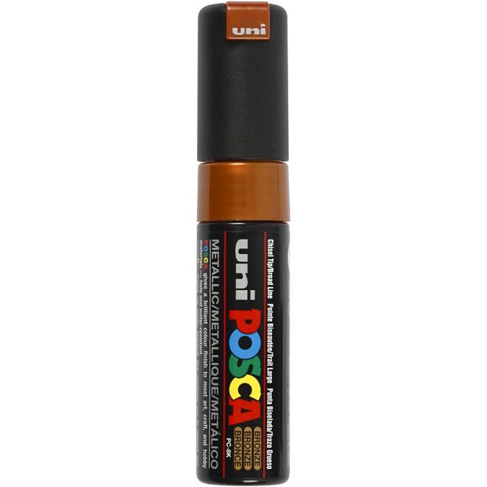 Posca Marker, PC-8K, lijndikte 8 mm, breed, brons, 1 stuk