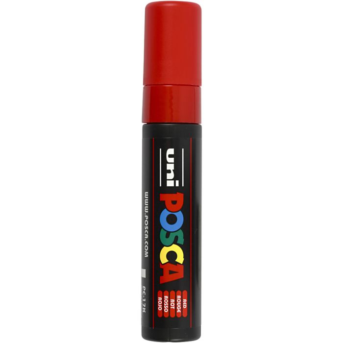 Posca Marker, PC-17K, lijndikte 15 mm, extra breed, rood, 1 stuk