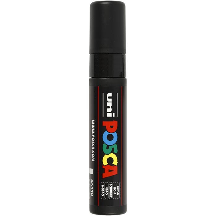 Posca Marker, PC-17K, lijndikte 15 mm, extra breed, zwart, 1 stuk