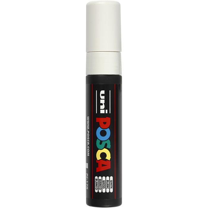 Posca Marker, PC-17K, lijndikte 15 mm, extra breed, wit, 1 stuk