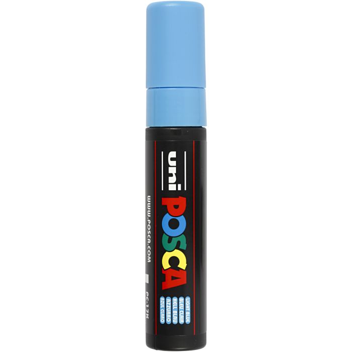 Posca Marker, PC-17K, lijndikte 15 mm, extra breed, lichtblauw, 1 stuk