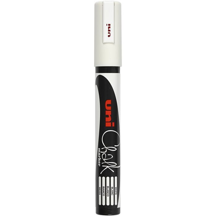 Chalk Marker, lijndikte 1,8-2,5 mm, wit, 1 stuk