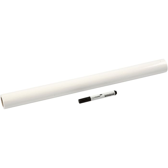 Whiteboard folie, L: 80 cm, B: 60 cm, wit, 25 vel/ 1 rol