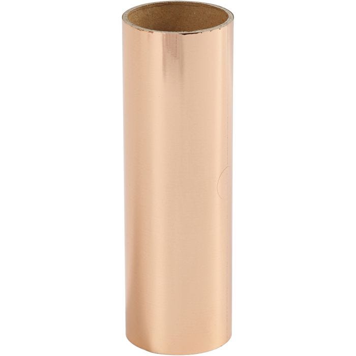 Deco folie, B: 15,5 cm, dikte 0,02 mm, roze goud, 50 cm/ 1 rol