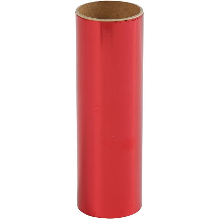 Deco folie, B: 15,5 cm, dikte 0,02 mm, rood, 50 cm/ 1 rol
