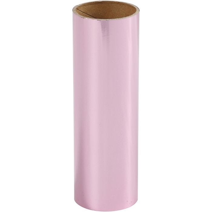 Deco folie, B: 15,5 cm, dikte 0,02 mm, roze, 50 cm/ 1 rol