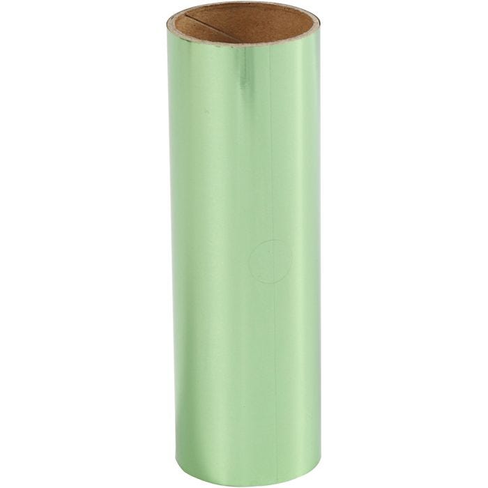 Deco folie, B: 15,5 cm, dikte 0,02 mm, groen, 50 cm/ 1 rol