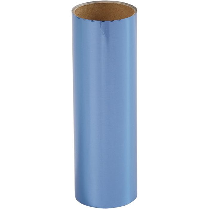 Deco folie, B: 15,5 cm, dikte 0,02 mm, donkerblauw, 50 cm/ 1 rol
