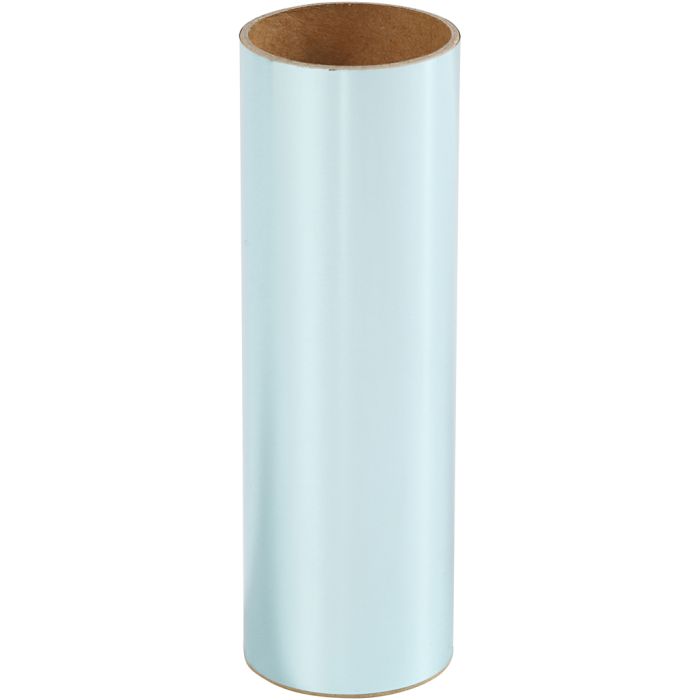 Deco folie, B: 15,5 cm, dikte 0,02 mm, lichtblauw, 50 cm/ 1 rol