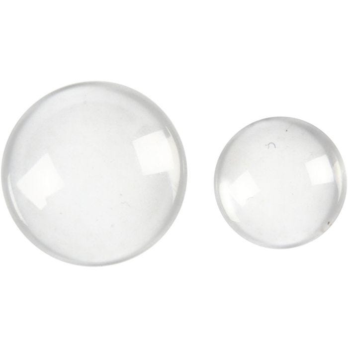 Cabochons, d 18+25 mm, 8 stuk/ 1 doos