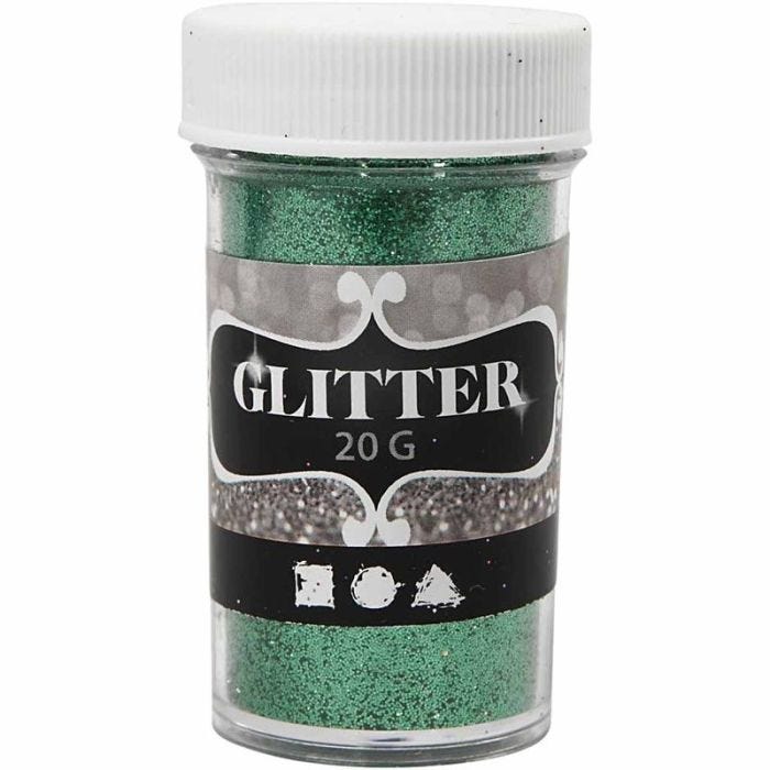 Glitter, groen, 20gr/ 1 Doosje