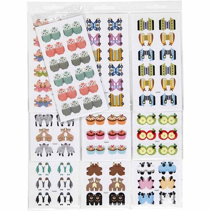 Index stickers, vel 7,5x15 cm, 10 doos/ 1 doos