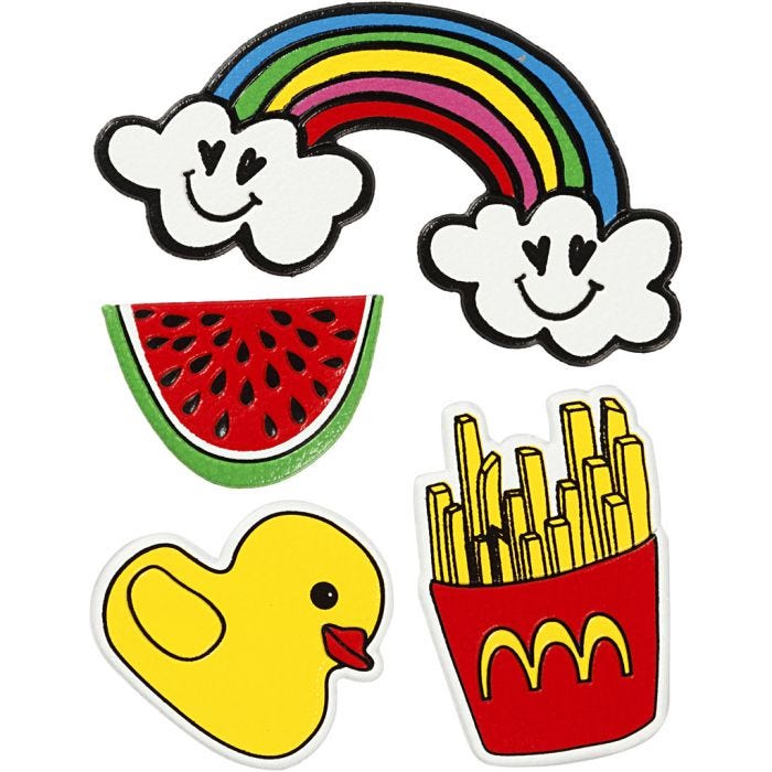 Soft Stickers , Summer Fun, vel 12,2x17,75 cm, 1 vel