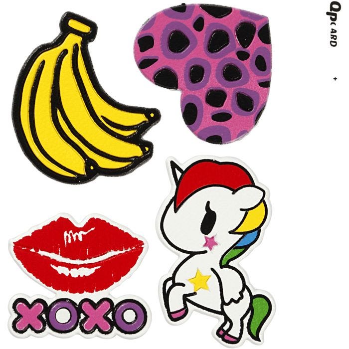 Soft Stickers , XOXO, vel 12,2x17,75 cm, 1 vel