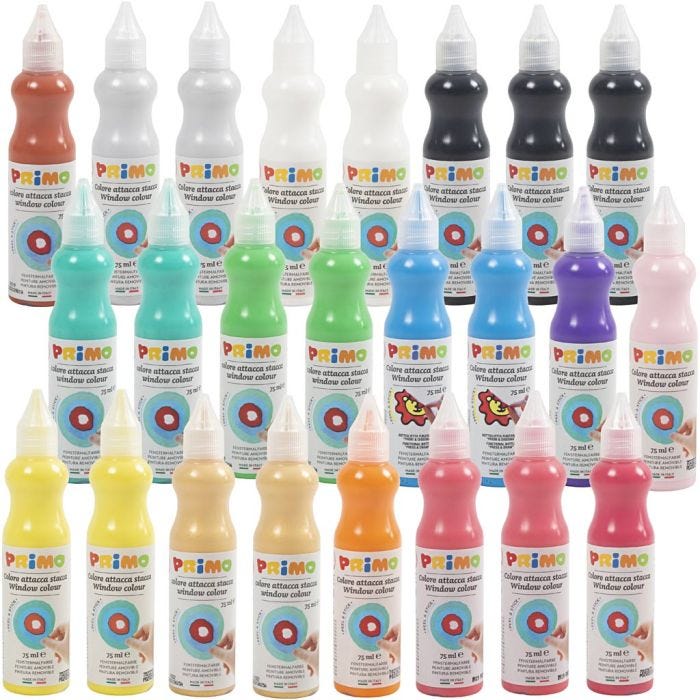 Raamverf, diverse kleuren, 24x75 ml/ 1 doos