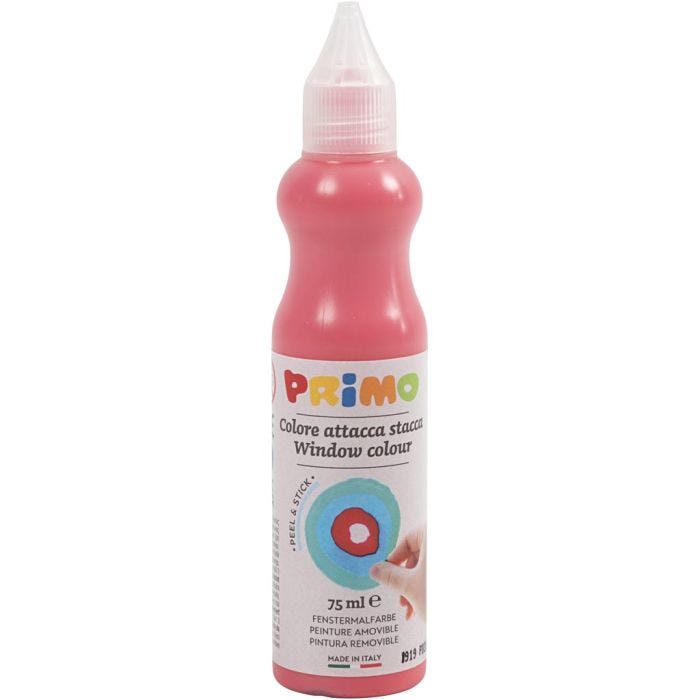 Raamverf, D: 3,2 cm, rood, 75 ml/ 1 fles