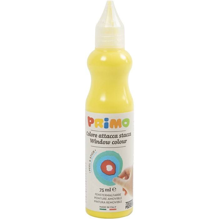 Raamverf, D: 3,2 cm, geel, 75 ml/ 1 fles