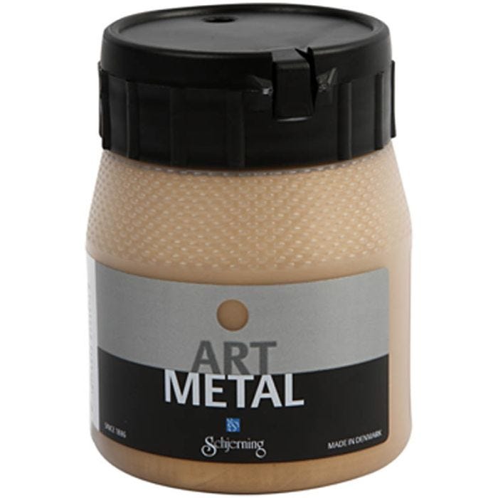 Hobbyverf Metallic, medium goud(5104), 250 ml/ 1 fles